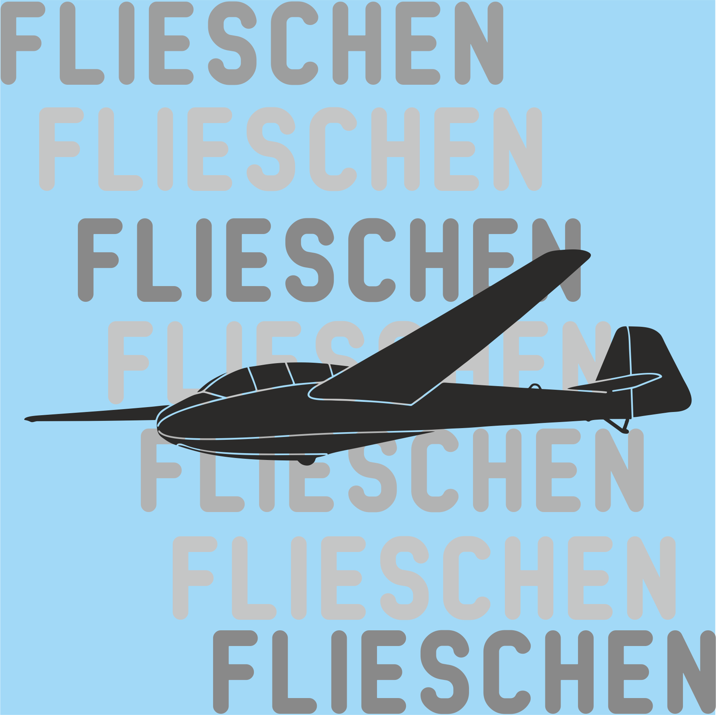 Aufkleber Bergfalke Segelflugzeug