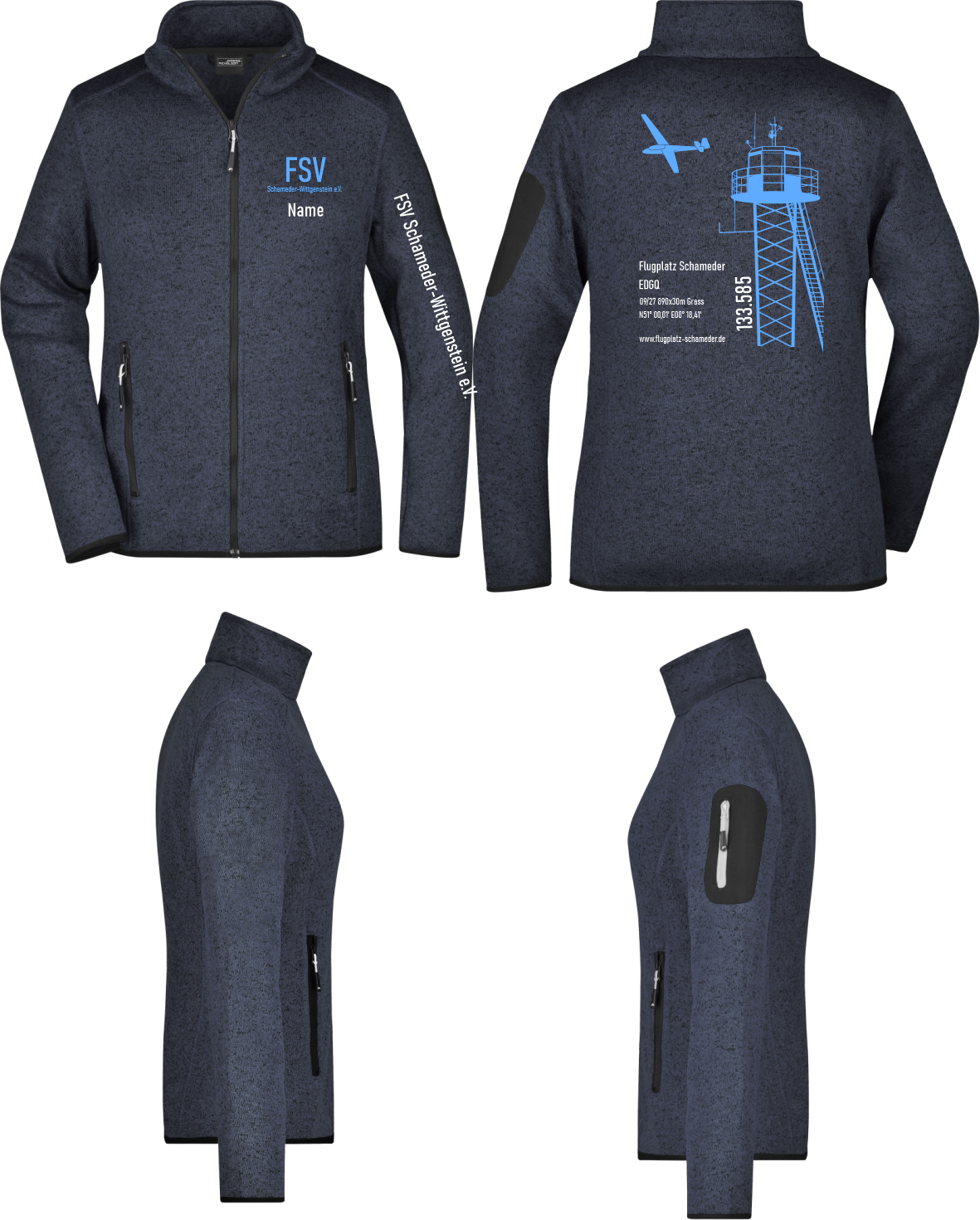 Damen Fleecejacke FSV Schameder-Wittgenstein e.V.