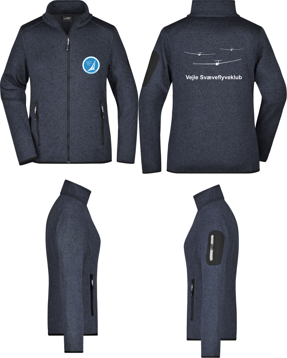 Damen Fleecejacke Vejle Svæveflyveklub