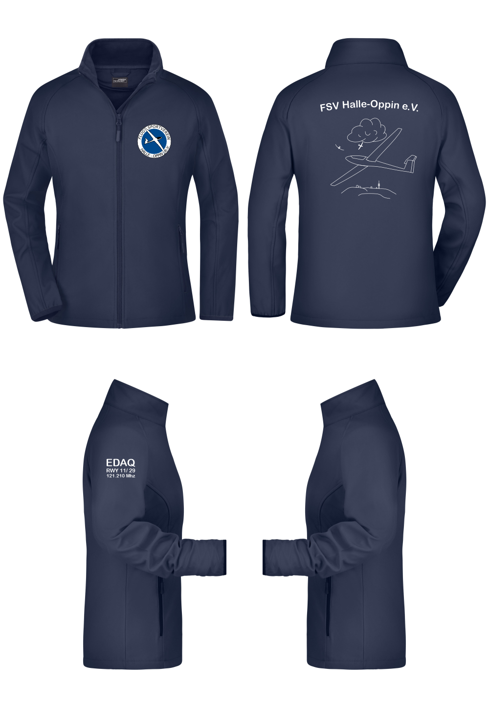 Damen Softshelljacke FSV Halle-Oppin e.V.