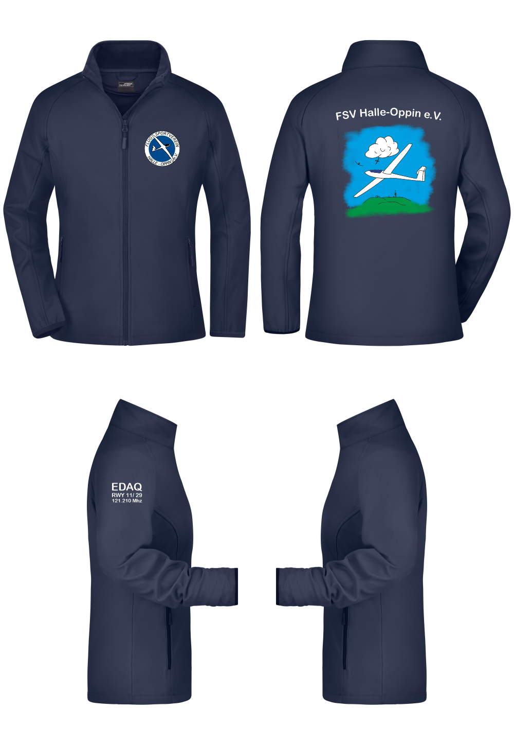 Damen Softshelljacke FSV Halle-Oppin e.V.