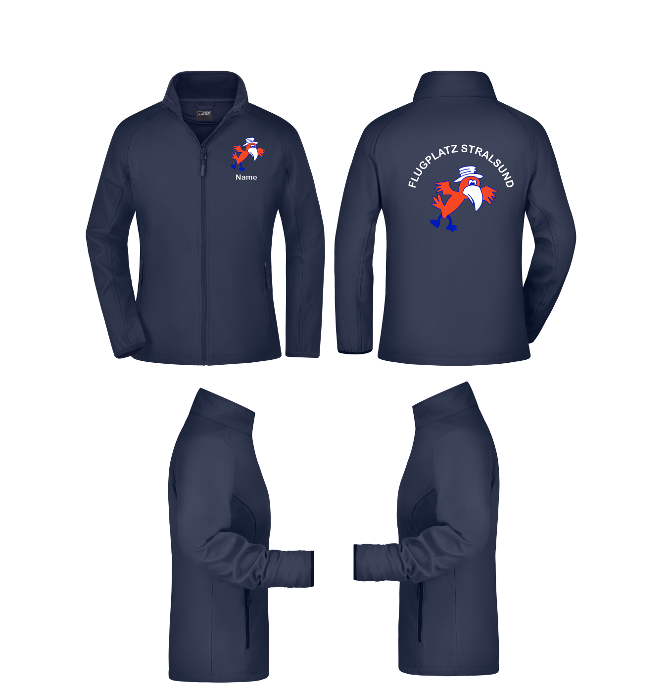 Damen Softshelljacke Flugsportklub Stralsund