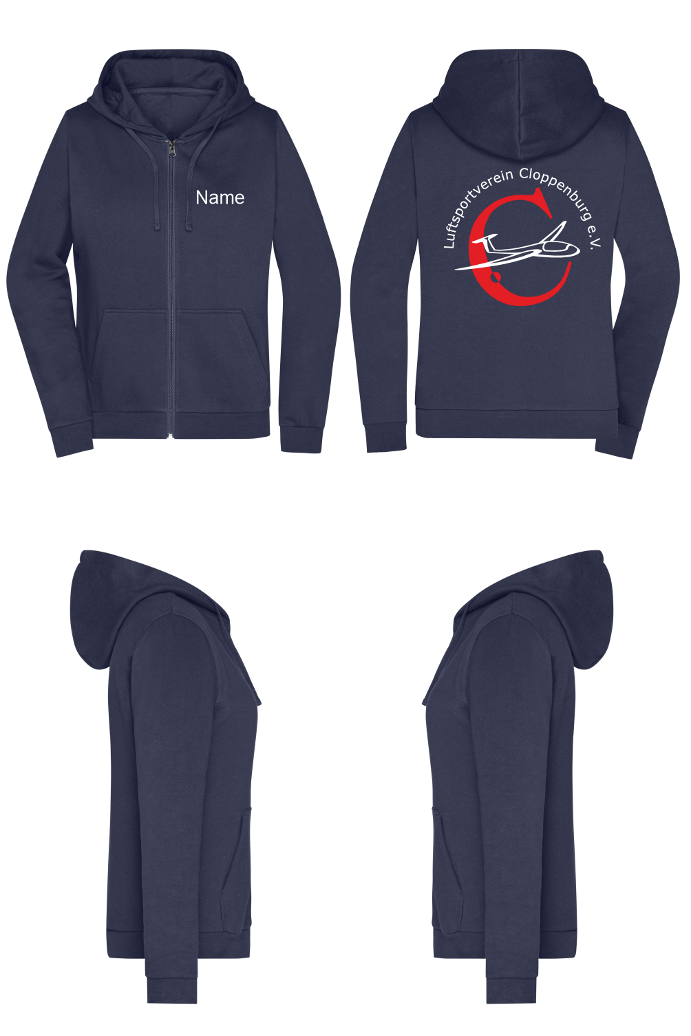 Damen ZIP-Hoodie LSV Cloppenburg