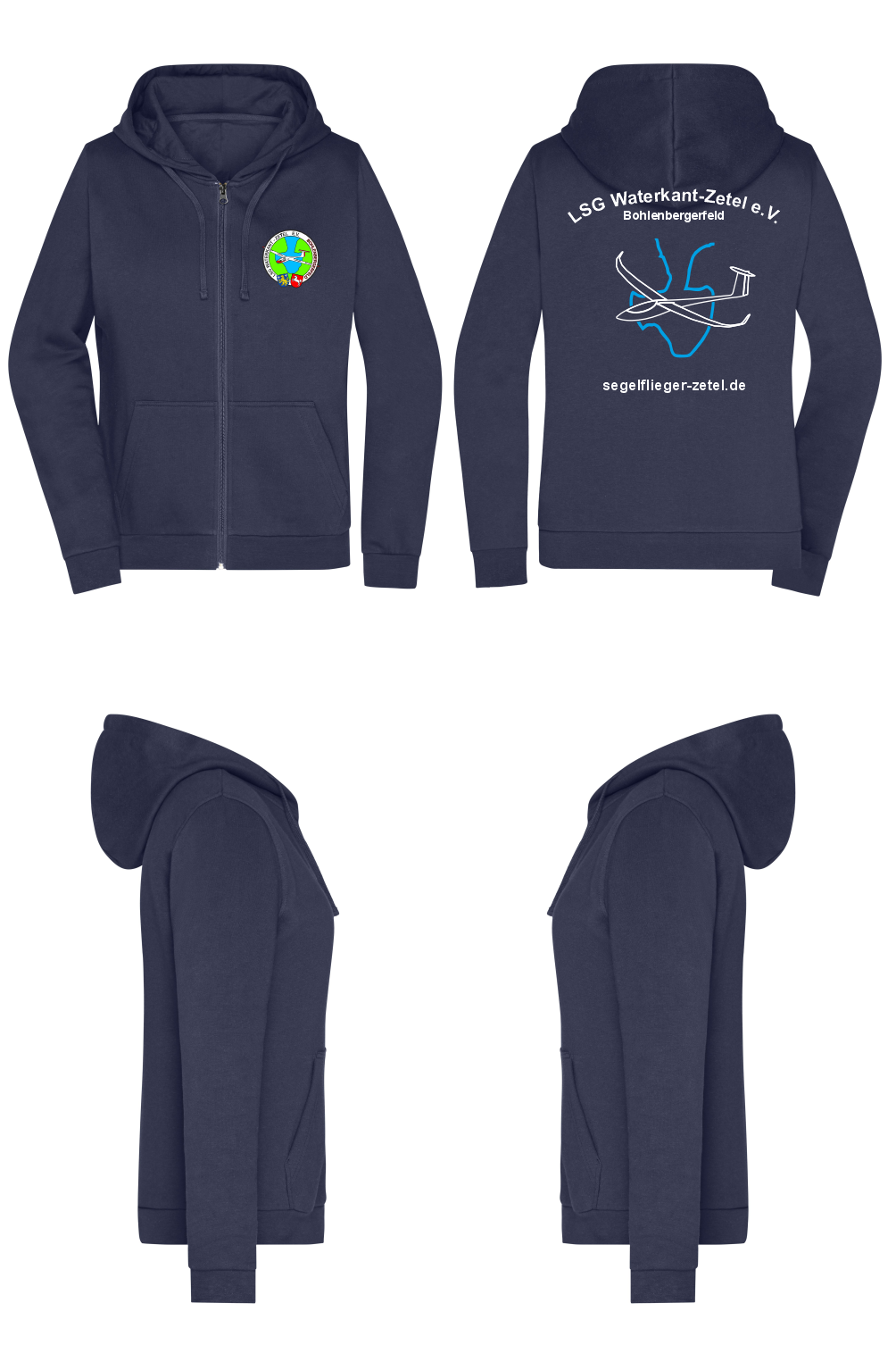 Damen ZIP-Hoodie LSG Waterkant-Zetel