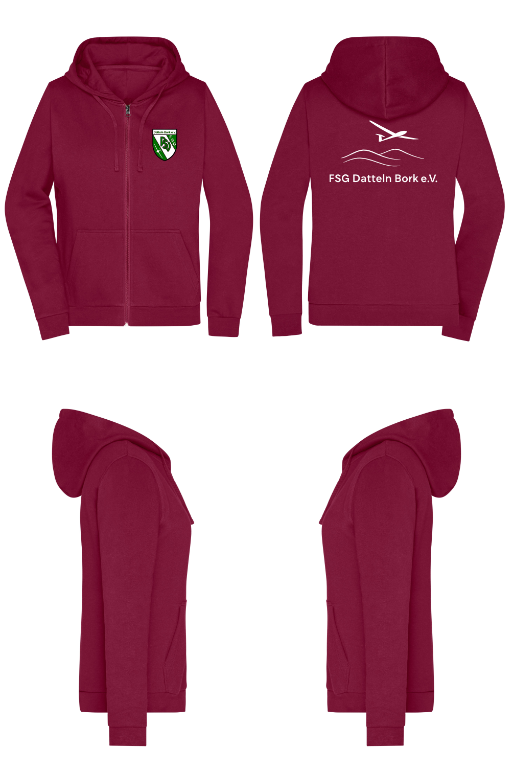 Damen ZIP-Hoodie FSG Datteln Bork