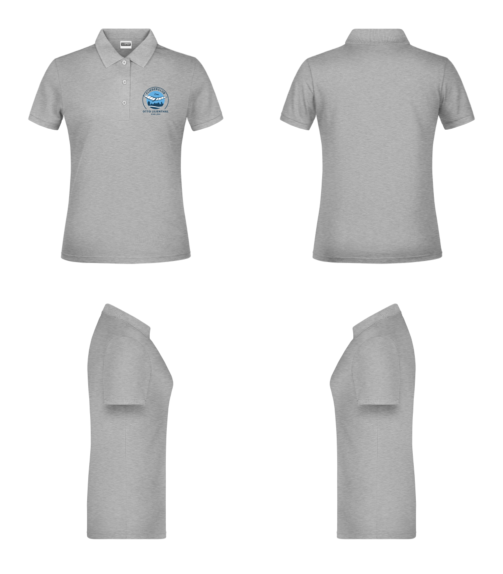 Damen Poloshirt Fliegerclub Anklam „Otto Lilienthal”