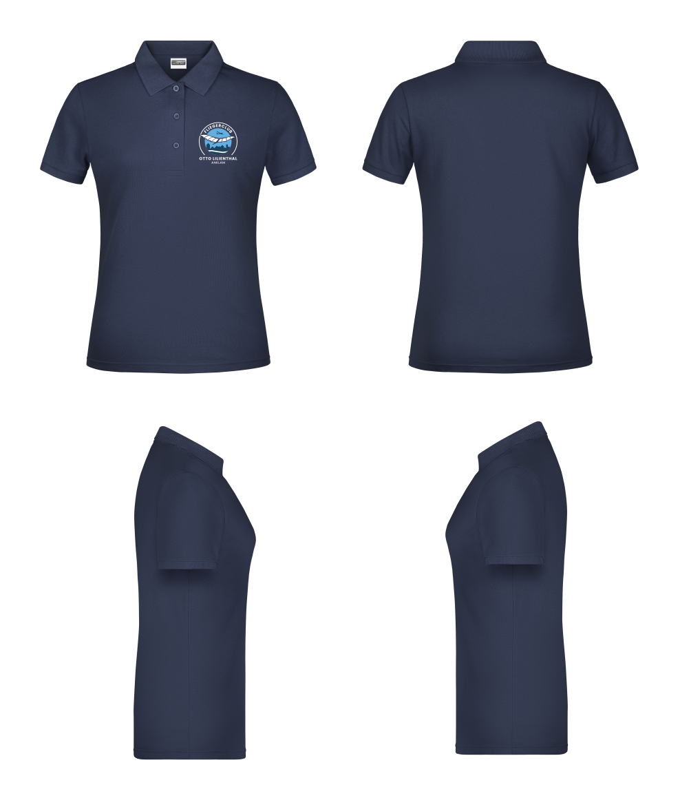 Damen Poloshirt Fliegerclub Anklam „Otto Lilienthal”