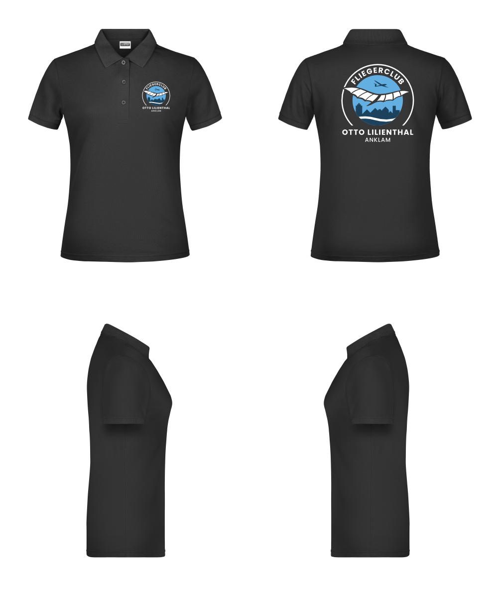 Damen Poloshirt Fliegerclub Anklam „Otto Lilienthal”