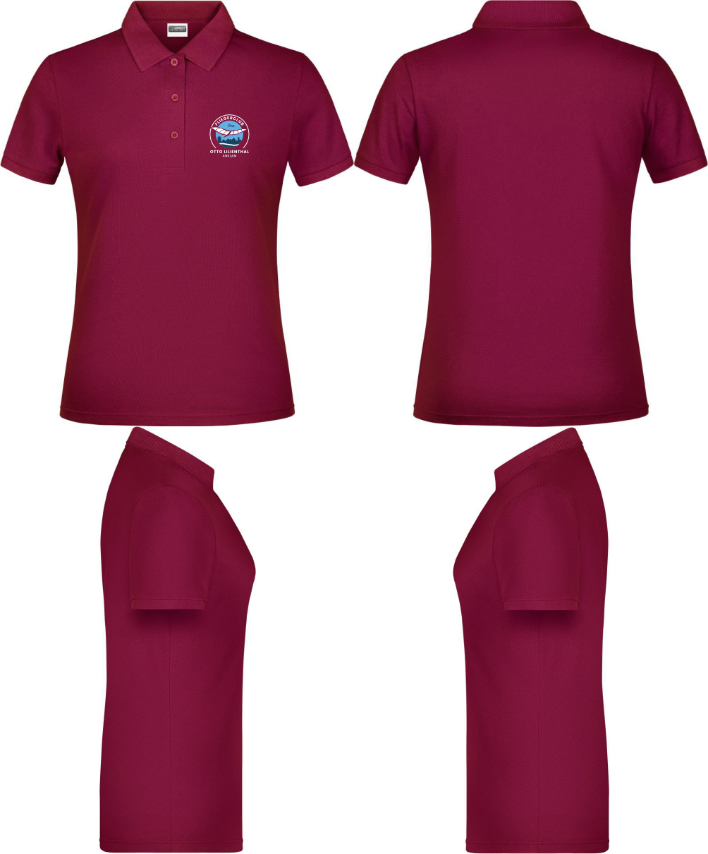 Damen Poloshirt Fliegerclub Anklam „Otto Lilienthal”