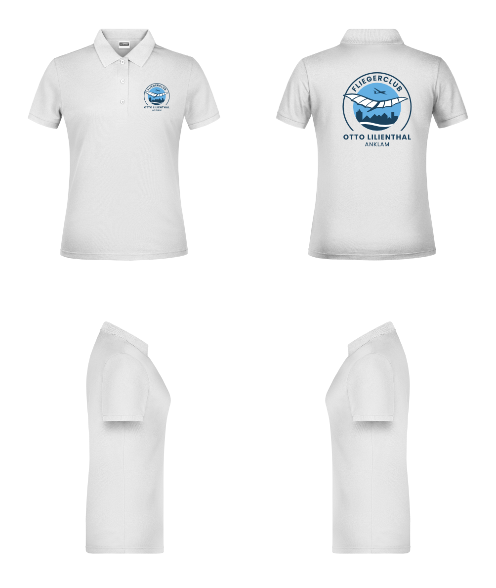 Damen Poloshirt Fliegerclub Anklam „Otto Lilienthal”