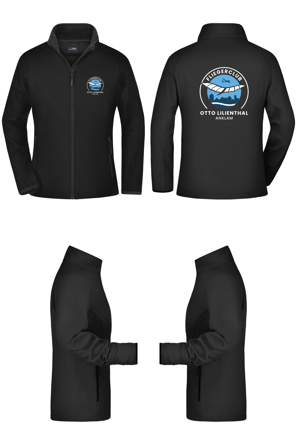 Damen Softshelljacke Fliegerclub Anklam „Otto Lilienthal”