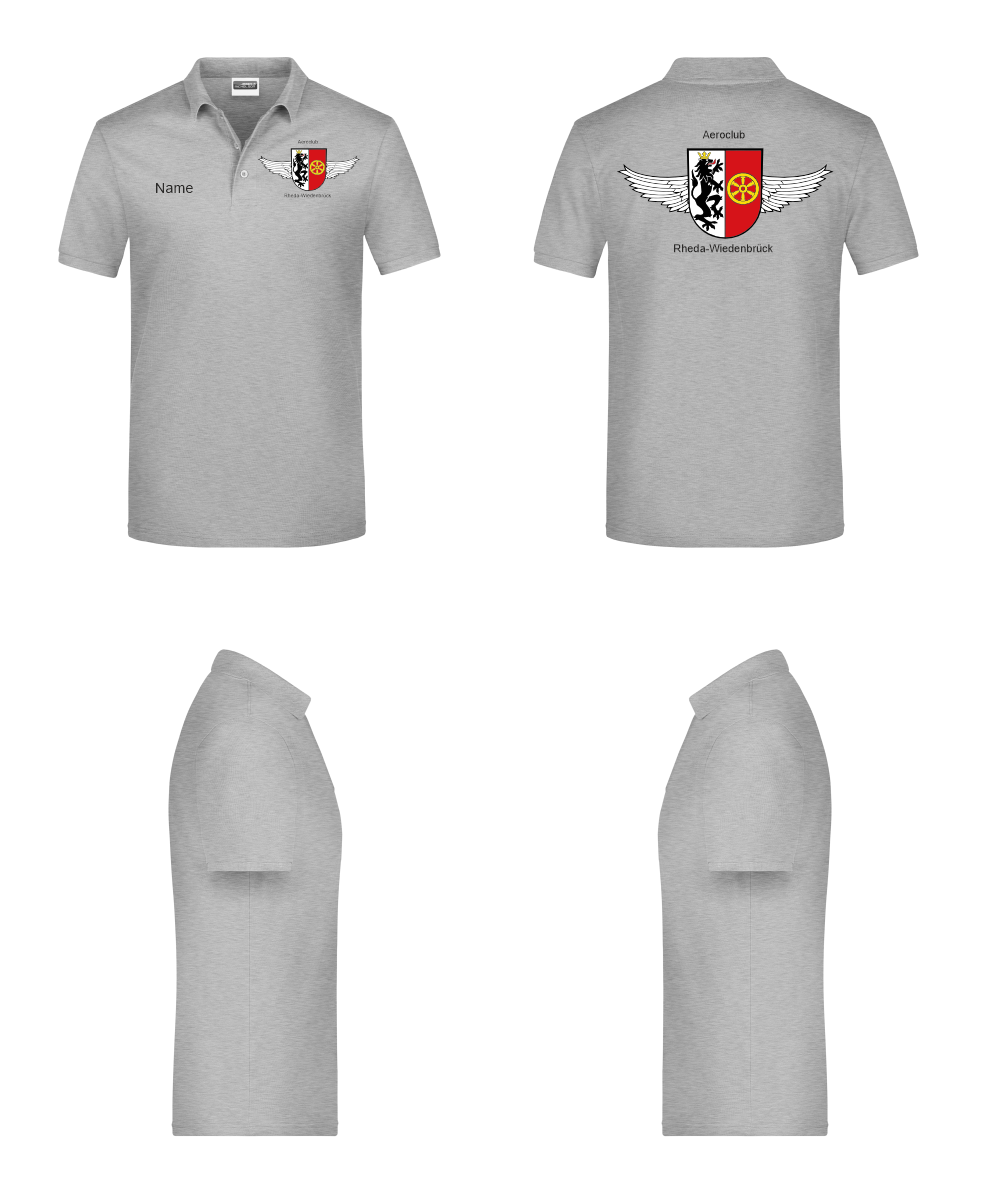Herren/unisex Poloshirt Aeroclub Rheda-Wiedenbrück