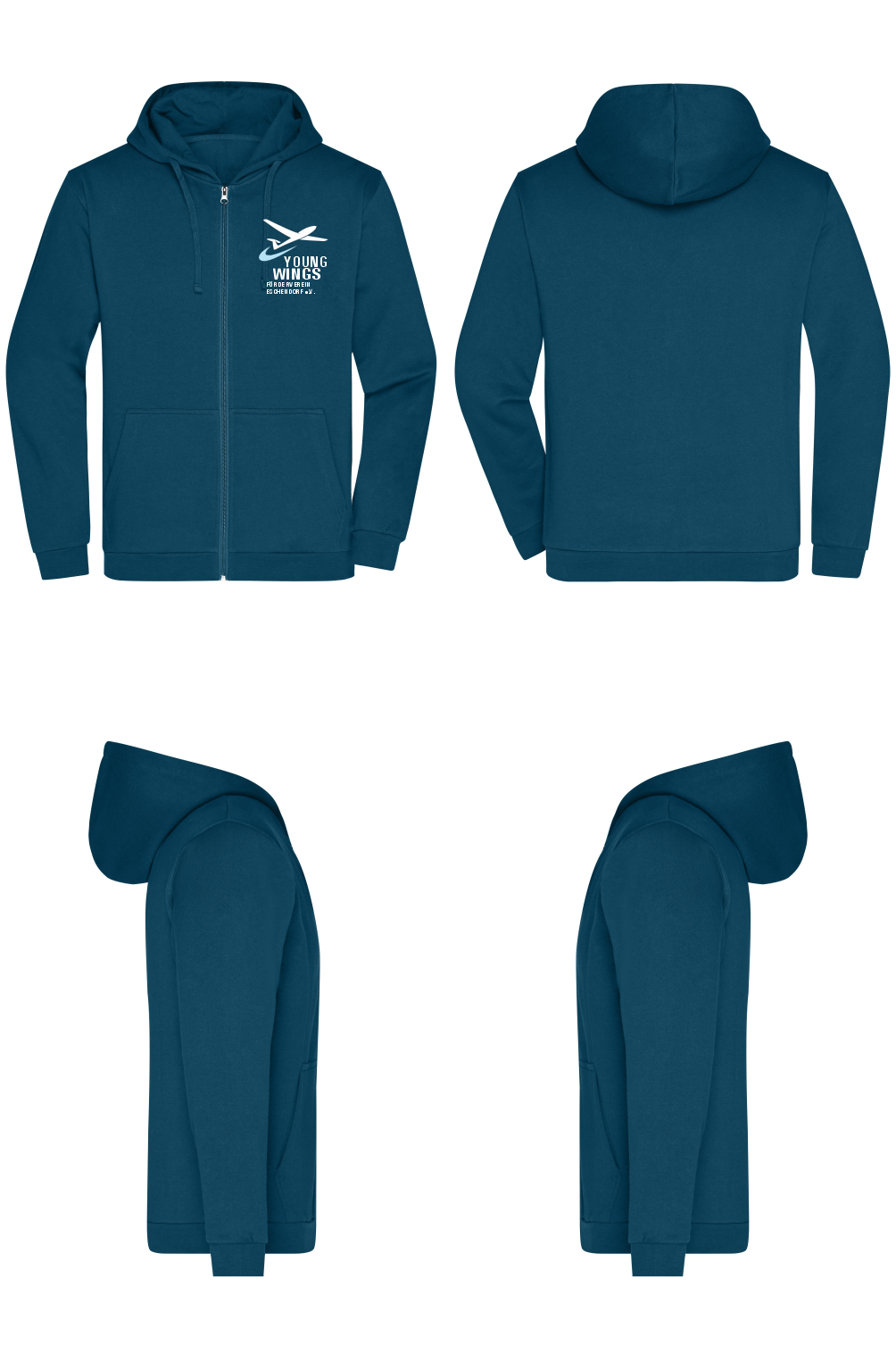 unisex ZIP-Hoodie YOUNG WINGS