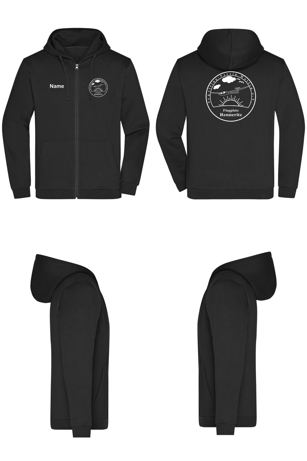 Herren ZIP-Hoodie SV Wolfen