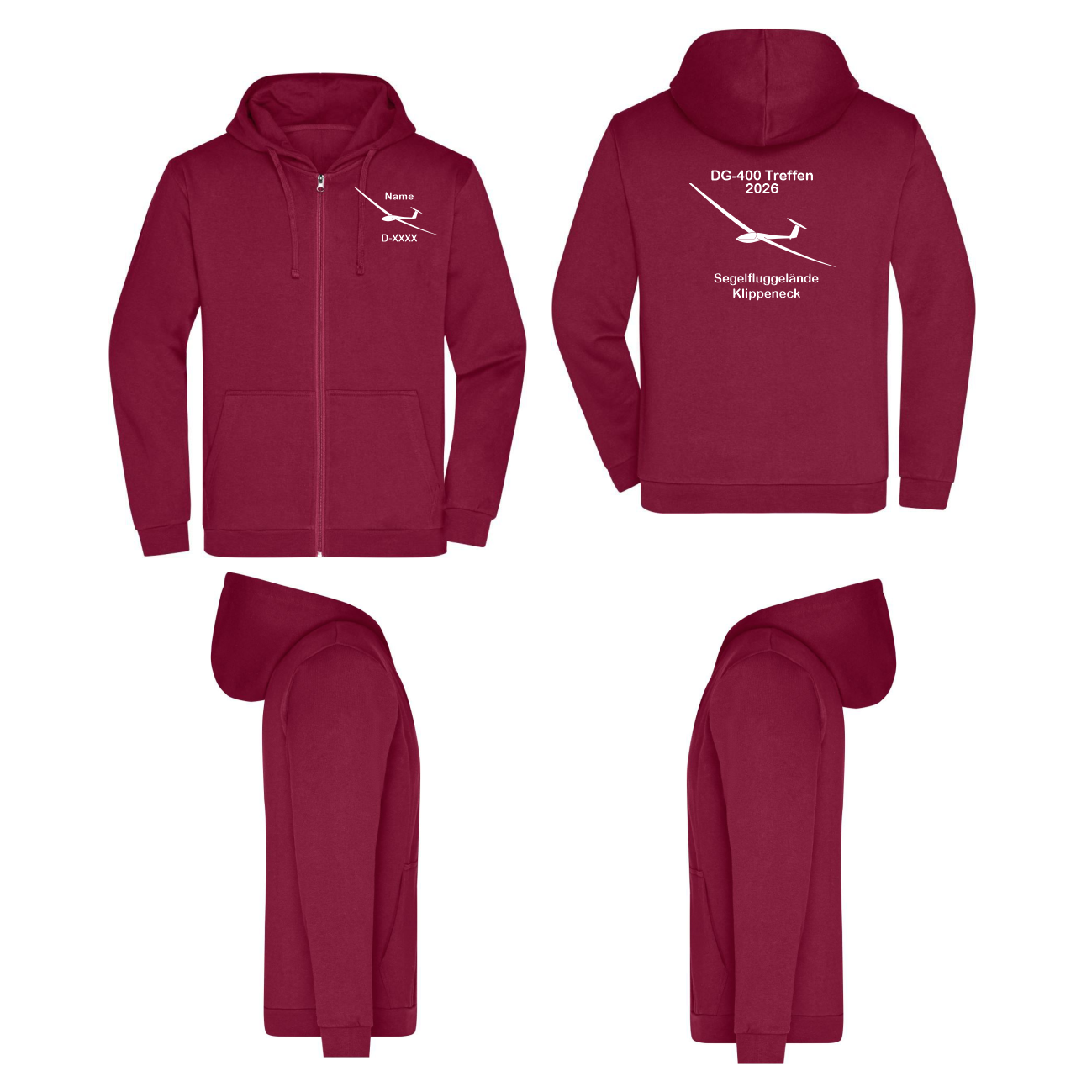 unisex ZIP-Hoodie DG400 Treffen