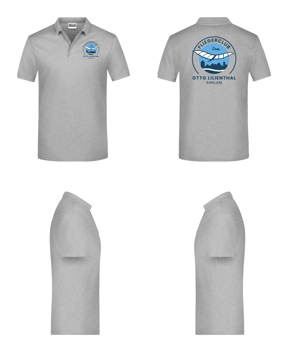 unisex Poloshirt Fliegerclub Anklam „Otto Lilienthal”