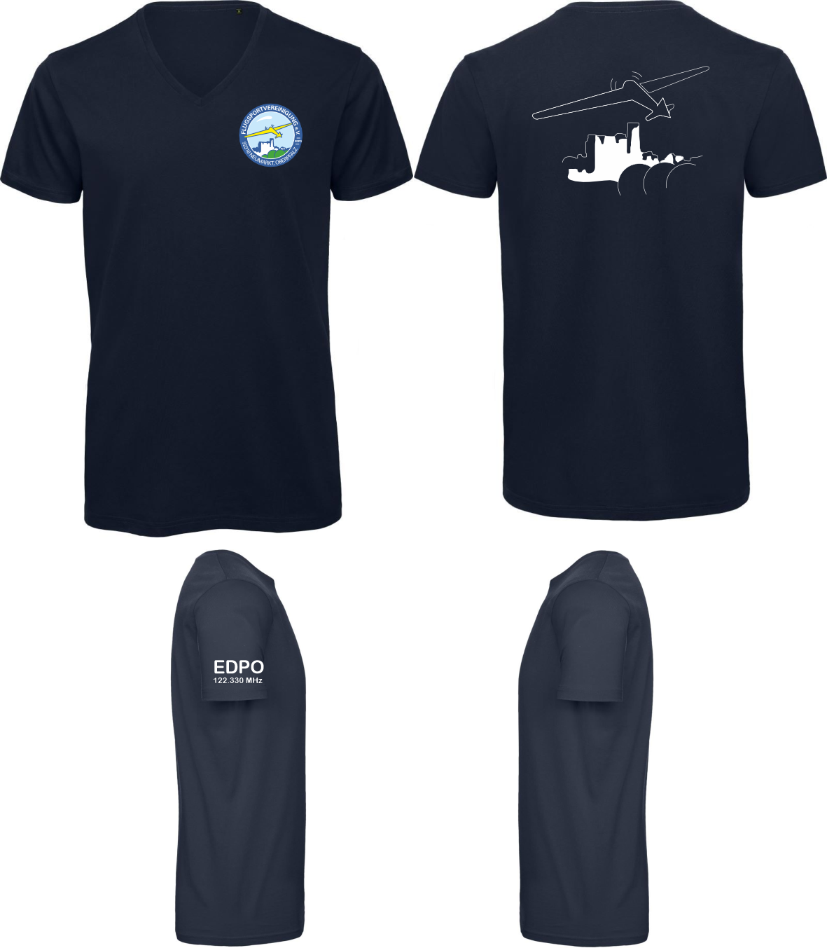 unisex T-Shirt FSV Neumarkt V-Ausschnitt