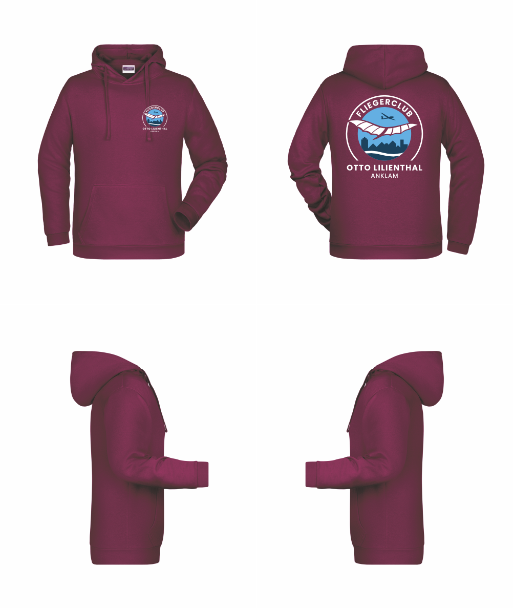 unisex Hoodie Fliegerclub Anklam „Otto Lilienthal”