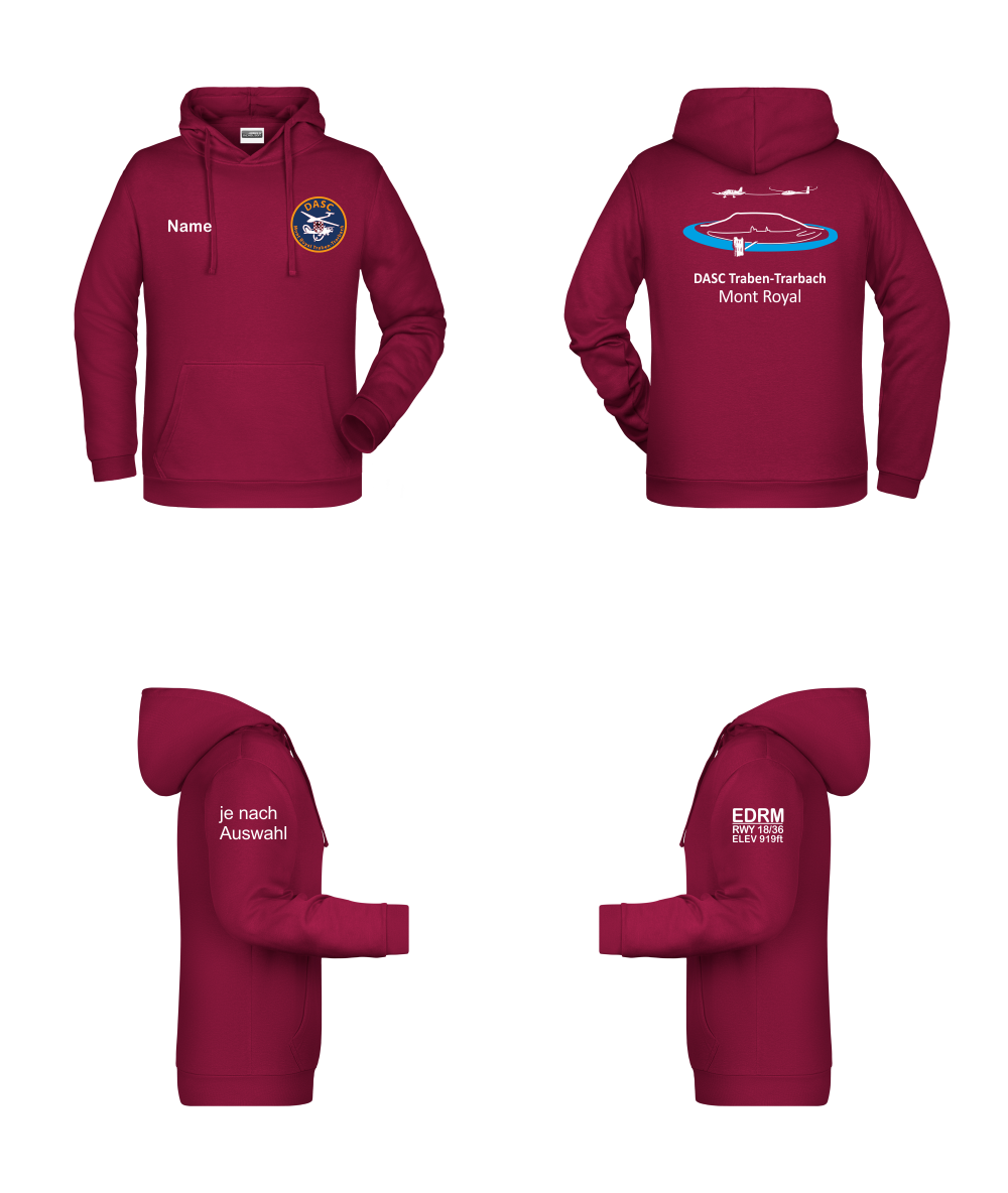 Herren Hoodie DASC Traben-Trarbach (mehrfarbiger Rückendruck)