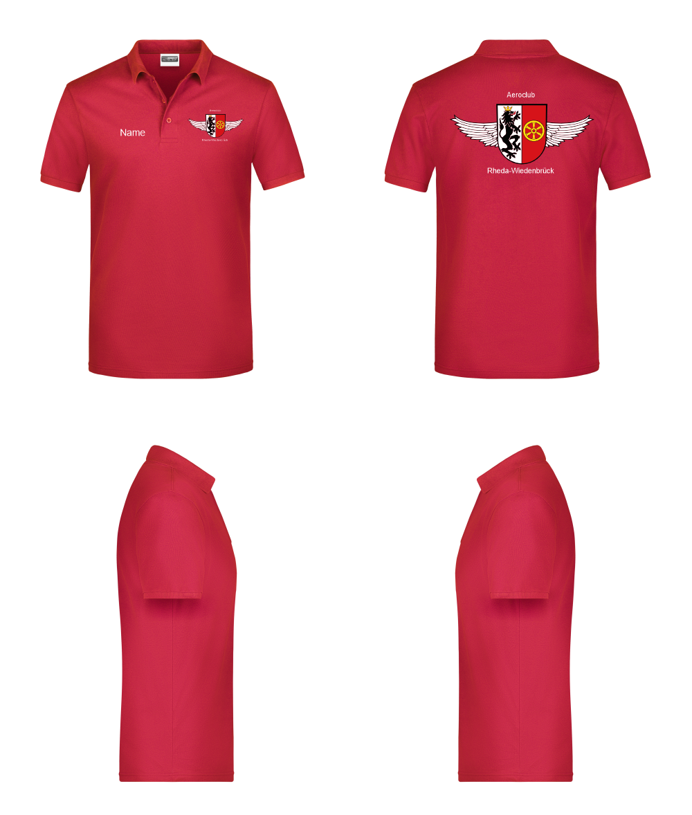 Herren/unisex Poloshirt Aeroclub Rheda-Wiedenbrück