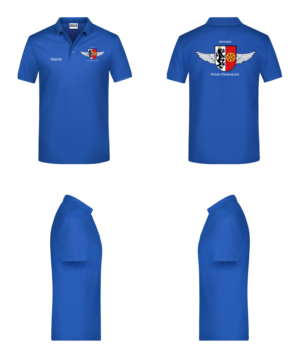 Herren/unisex Poloshirt Aeroclub Rheda-Wiedenbrück