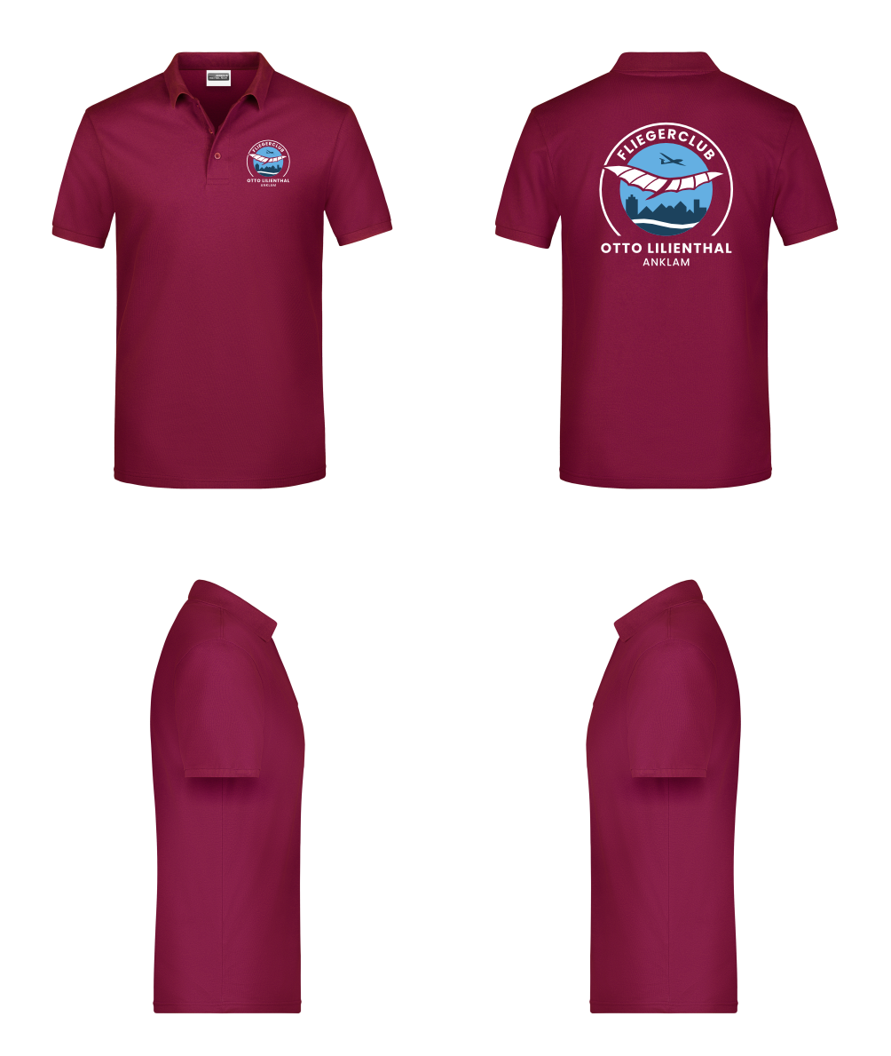 unisex Poloshirt Fliegerclub Anklam „Otto Lilienthal”