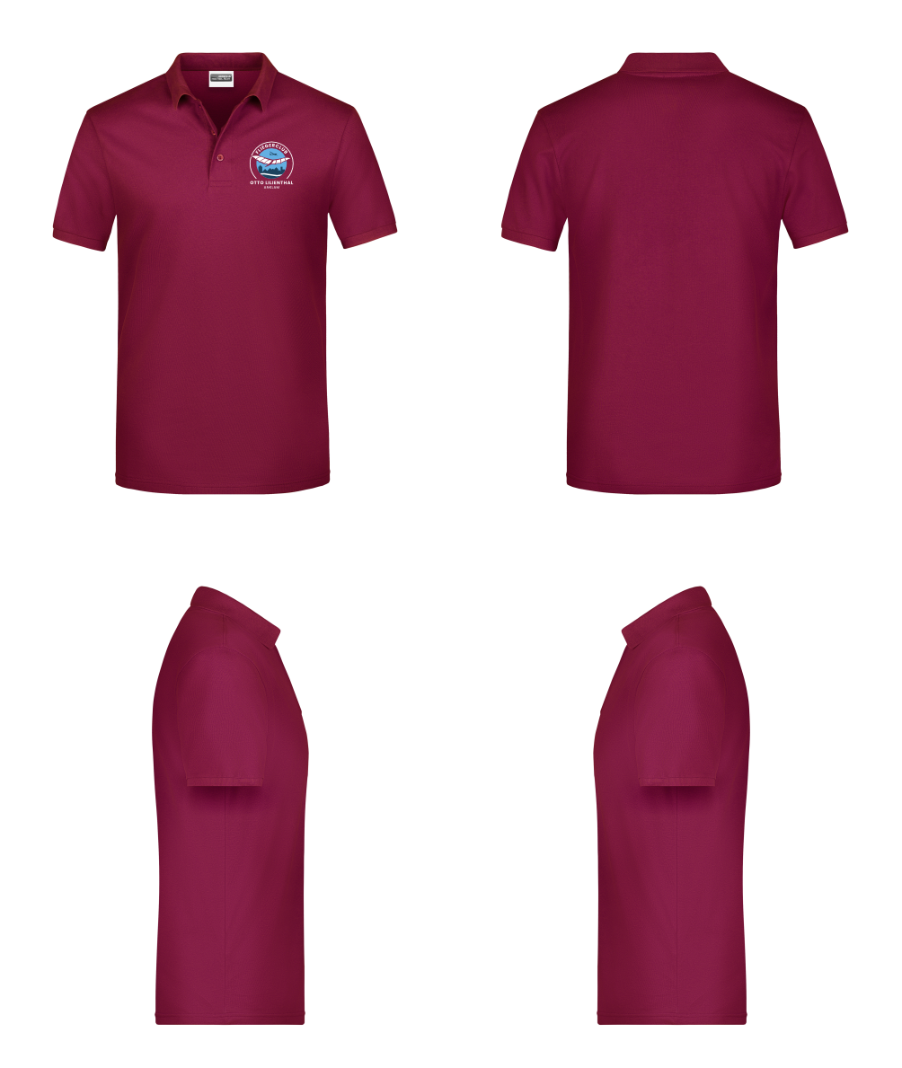 unisex Poloshirt Fliegerclub Anklam „Otto Lilienthal”