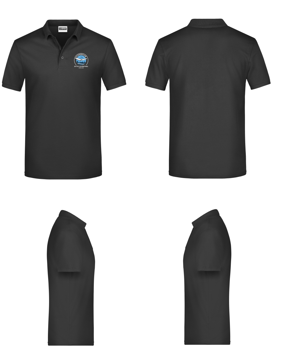 unisex Poloshirt Fliegerclub Anklam „Otto Lilienthal”