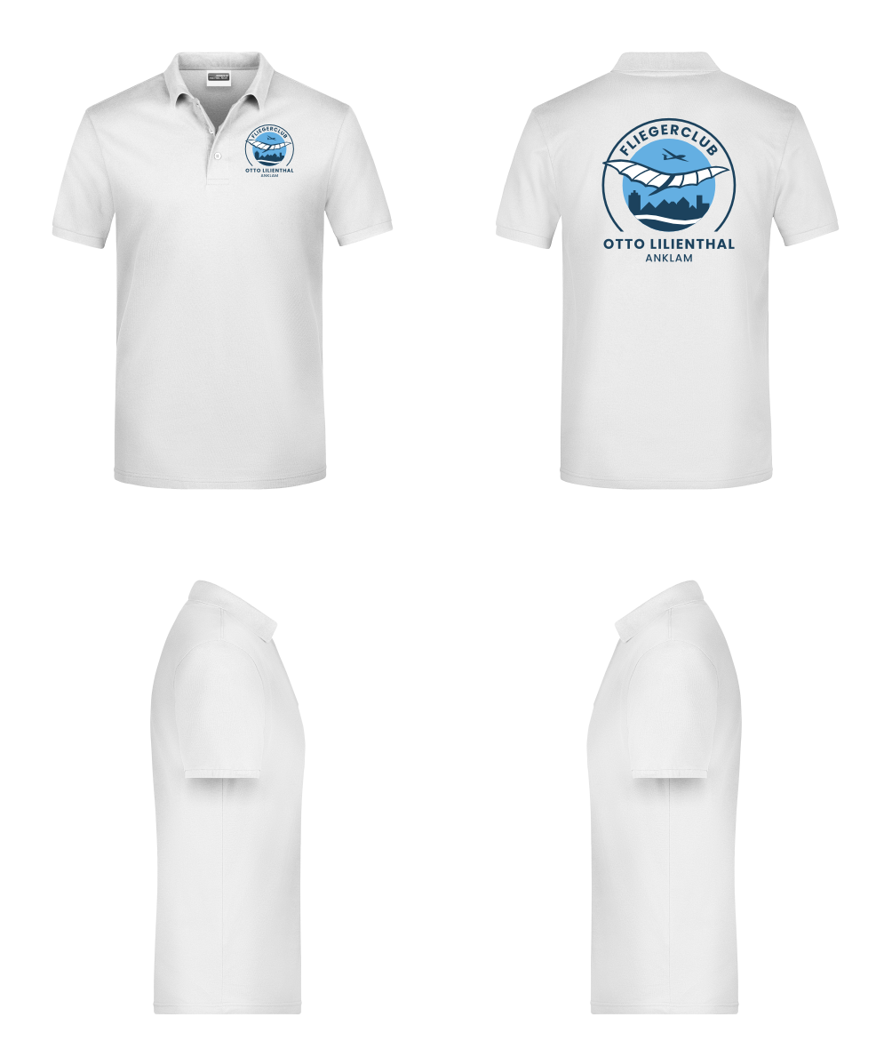 unisex Poloshirt Fliegerclub Anklam „Otto Lilienthal”