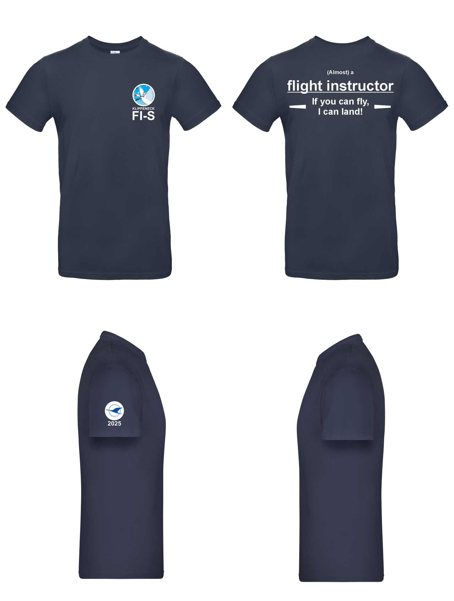 Herren/unisex T-Shirt Fluglehrerlehrgang BVL2025