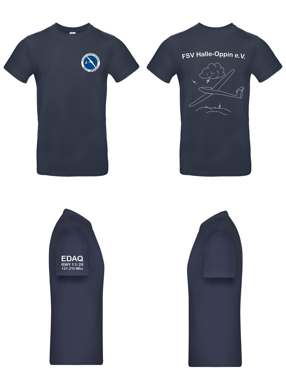Herren/unisex T-Shirt FSV Halle-Oppin e.V.