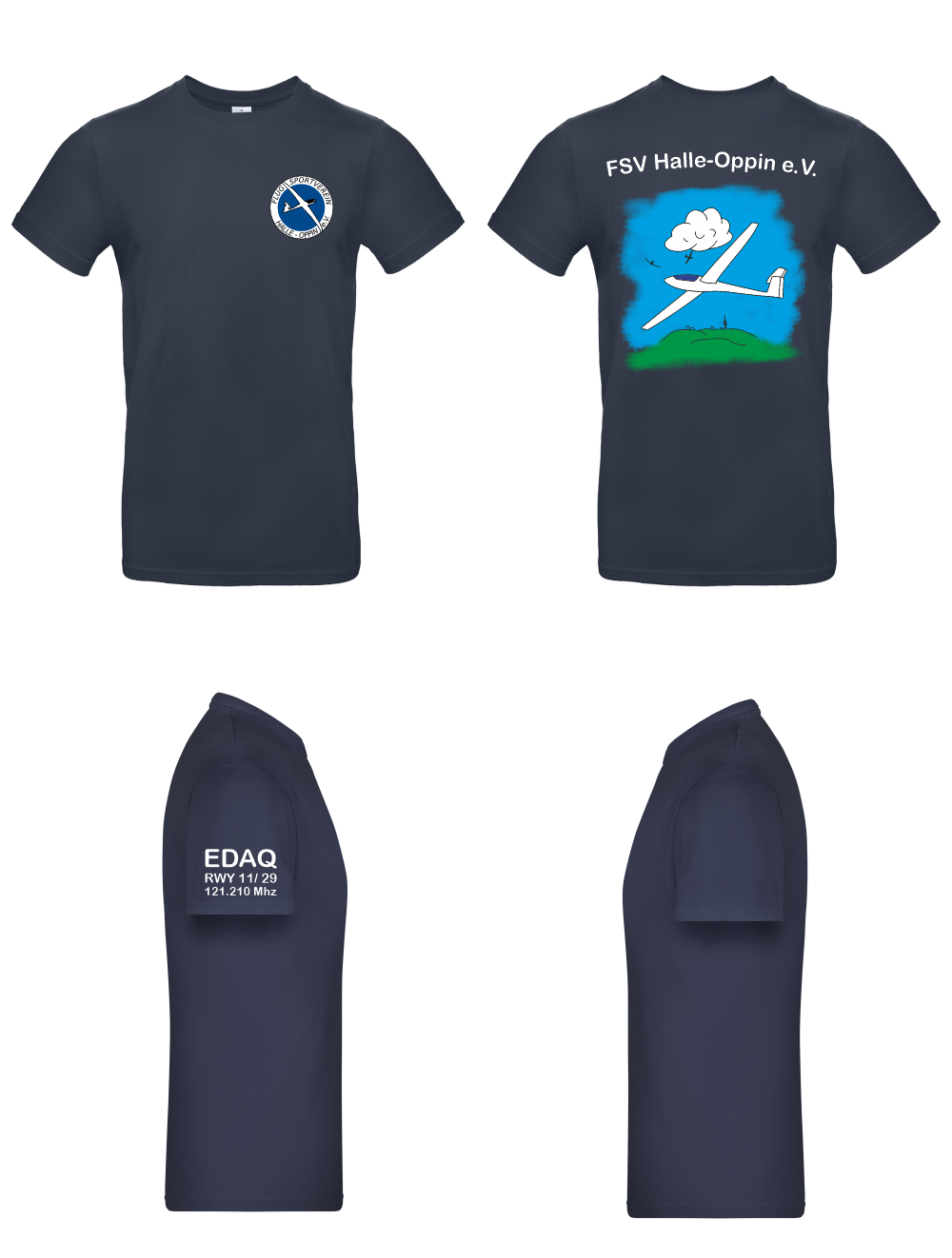 Herren/unisex T-Shirt FSV Halle-Oppin e.V.