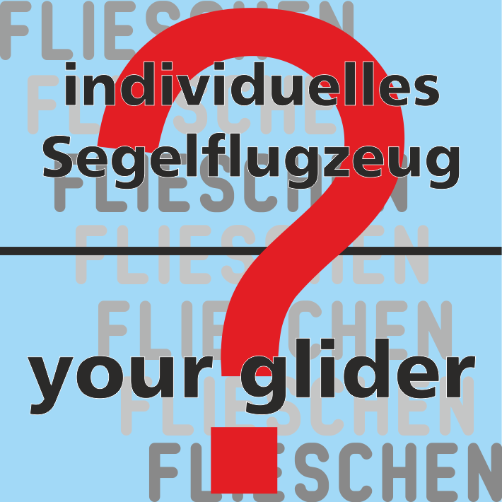 Aufkleber Segelflugzeug