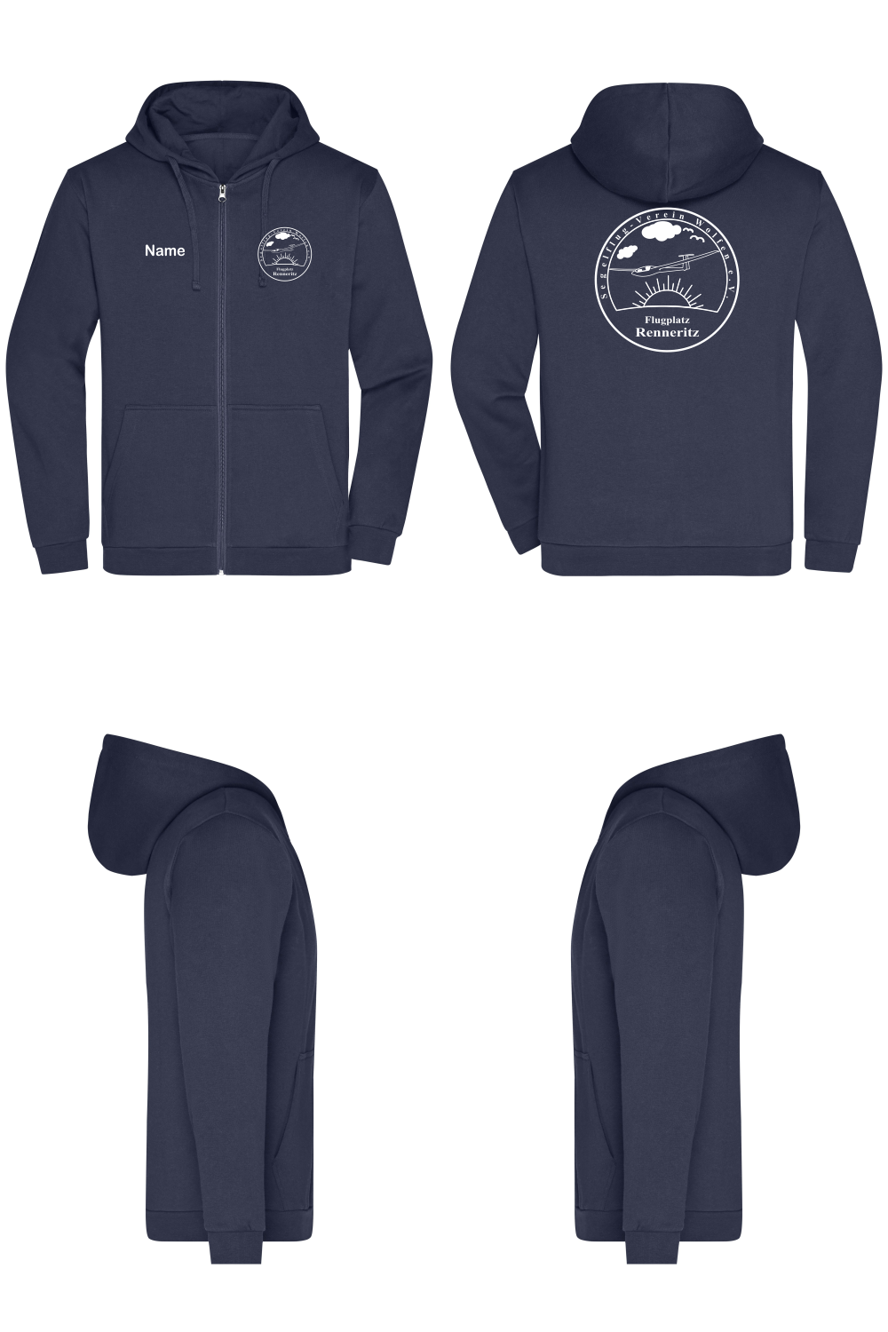 Herren ZIP-Hoodie SV Wolfen