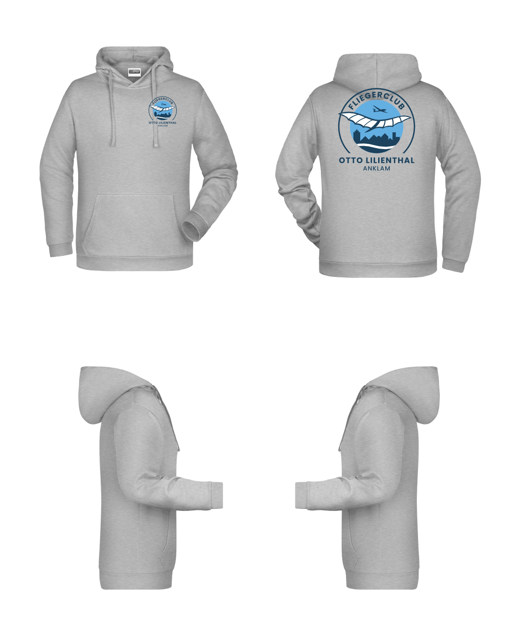 unisex Hoodie Fliegerclub Anklam „Otto Lilienthal”