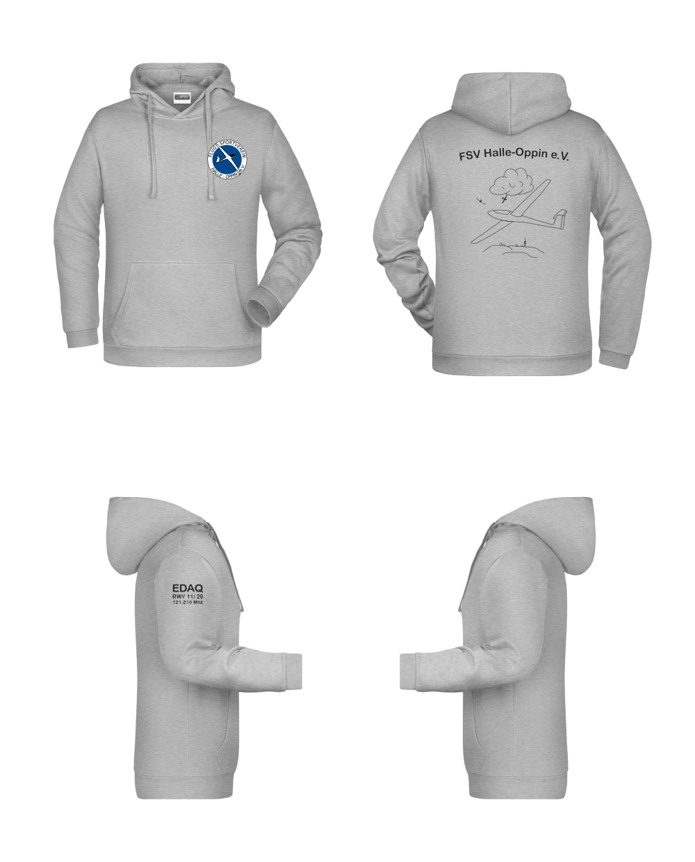Herren Hoodie FSV Halle-Oppin e.V.