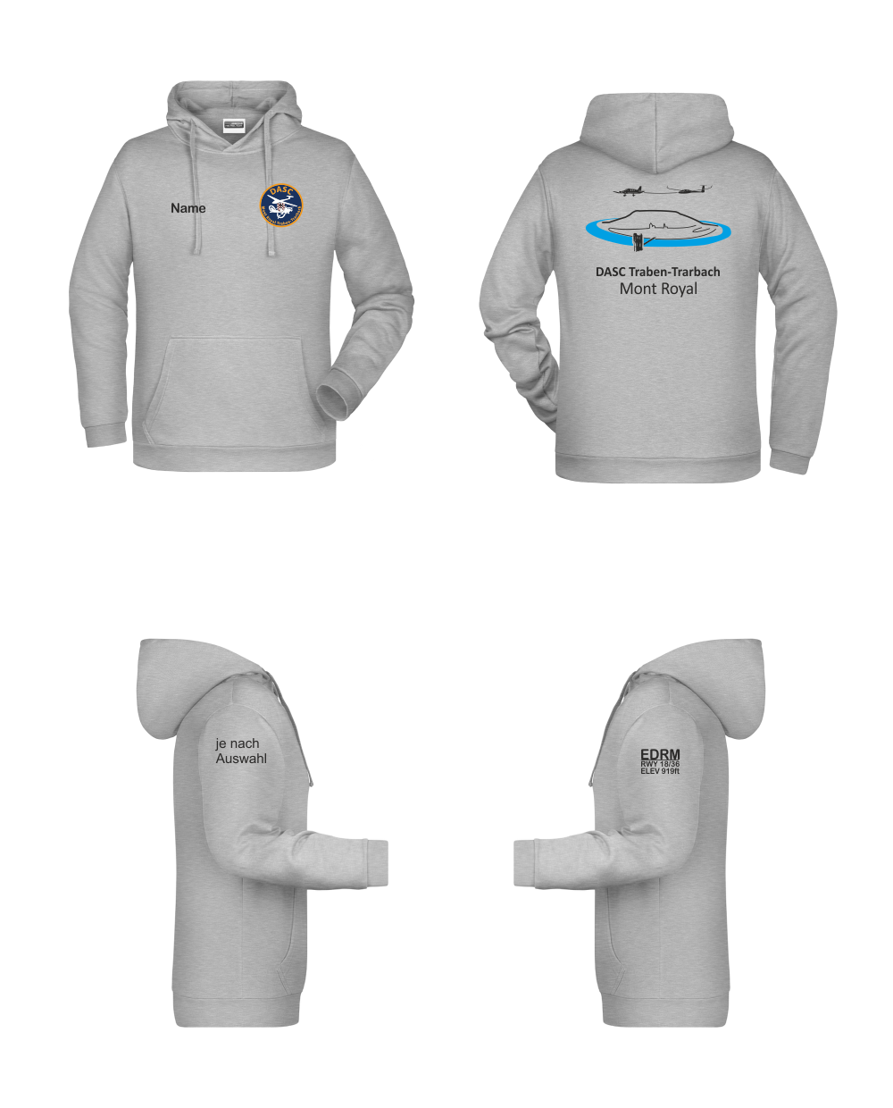 Herren Hoodie DASC Traben-Trarbach (mehrfarbiger Rückendruck)