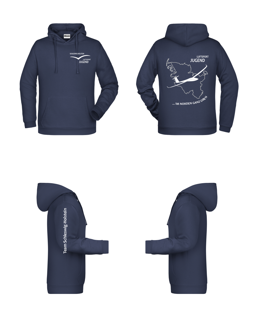 Hoodie "Segelflieger" Luftsportjugend Schleswig-Holstein