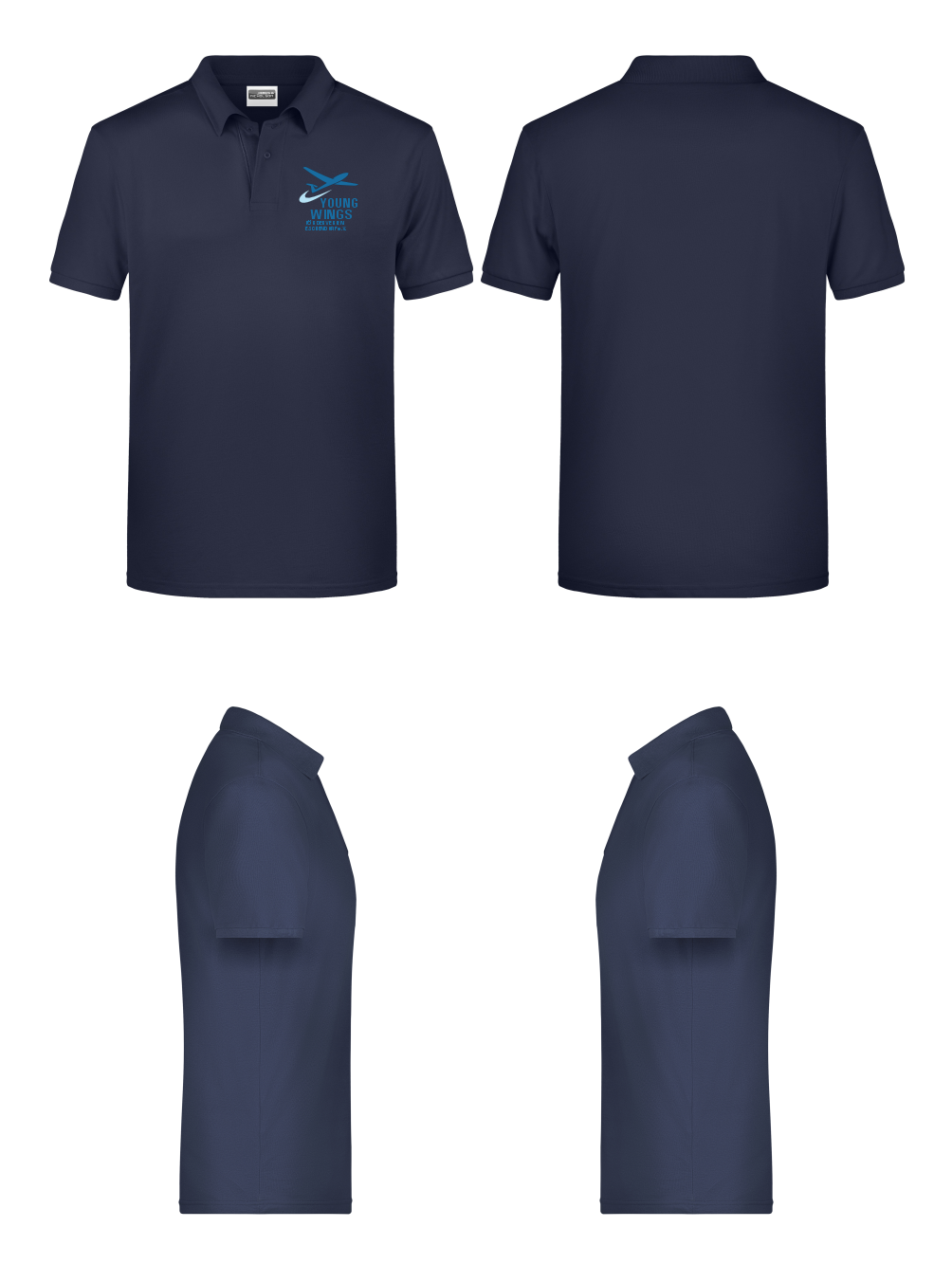 unisex Poloshirt YOUNG WINGS