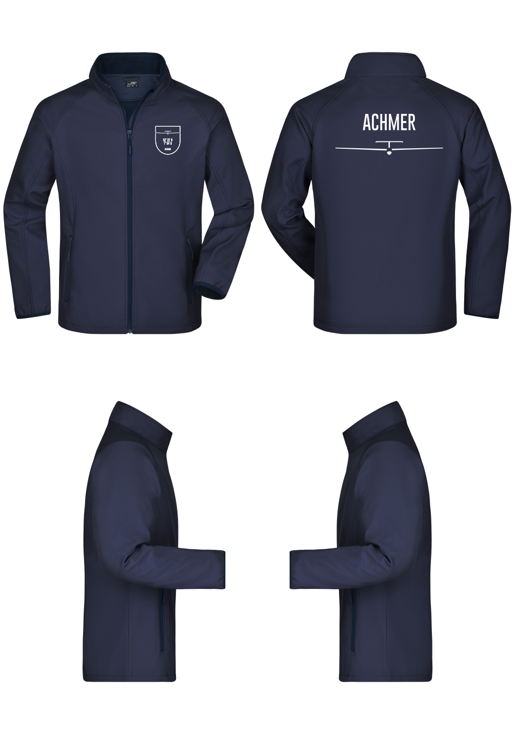 Herren/unisex Softshelljacke Osnabrücker Verein für Luftfahrt - Achmer