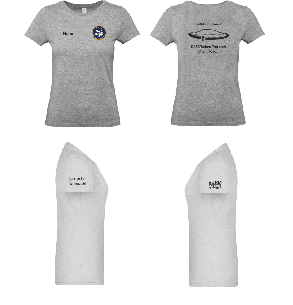 Damen T-Shirt DASC Traben-Trarbach (einfarbiger Rückendruck)