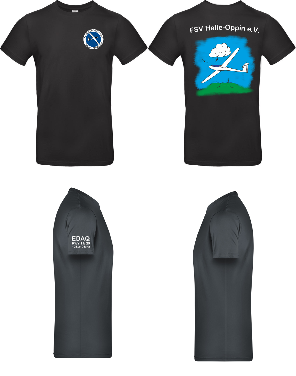 Herren/unisex T-Shirt FSV Halle-Oppin e.V.