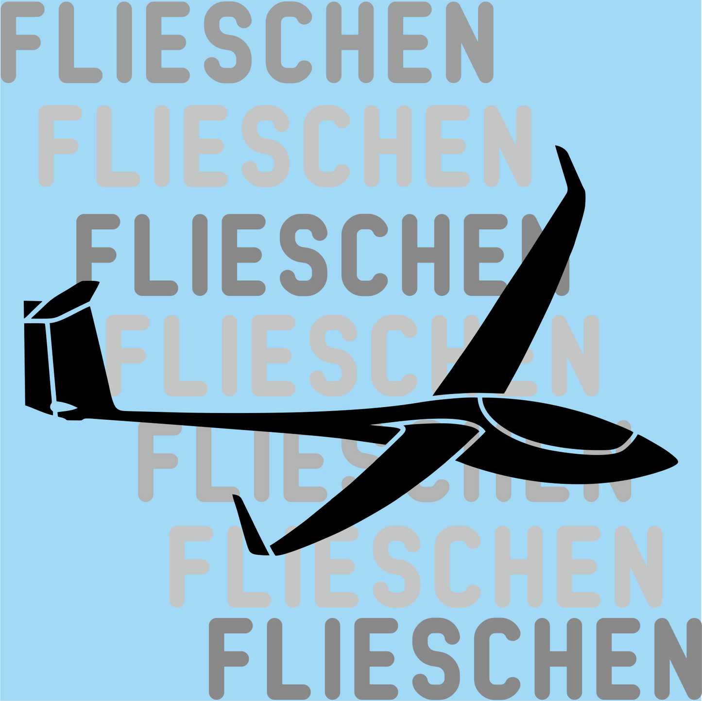Atmungsaktives Kopftuch mit Segelflugzeugen bedruckt