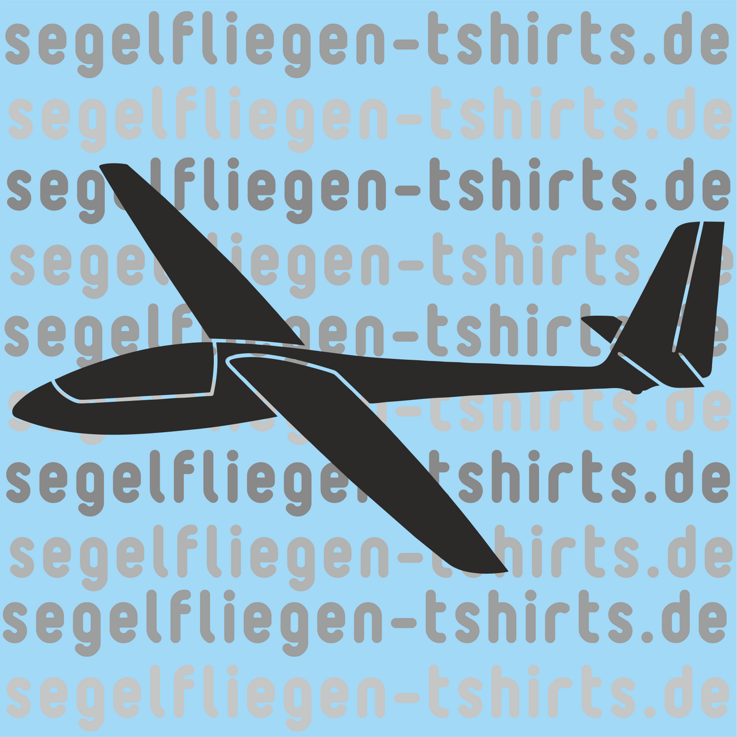 Atmungsaktives Kopftuch mit Segelflugzeugen bedruckt