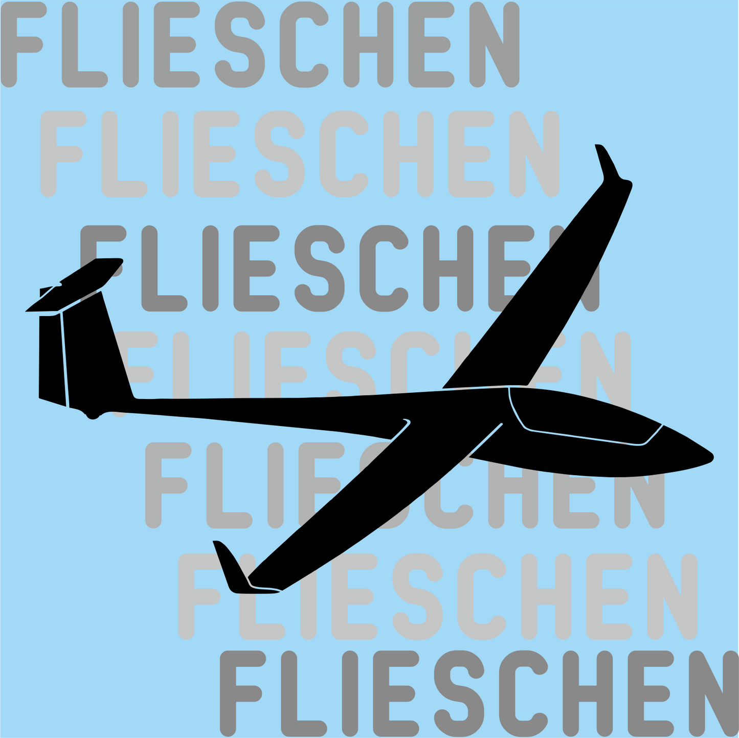 Atmungsaktives Kopftuch mit Segelflugzeugen bedruckt