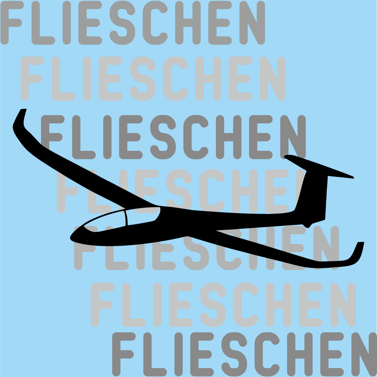 Atmungsaktives Kopftuch mit Segelflugzeugen bedruckt