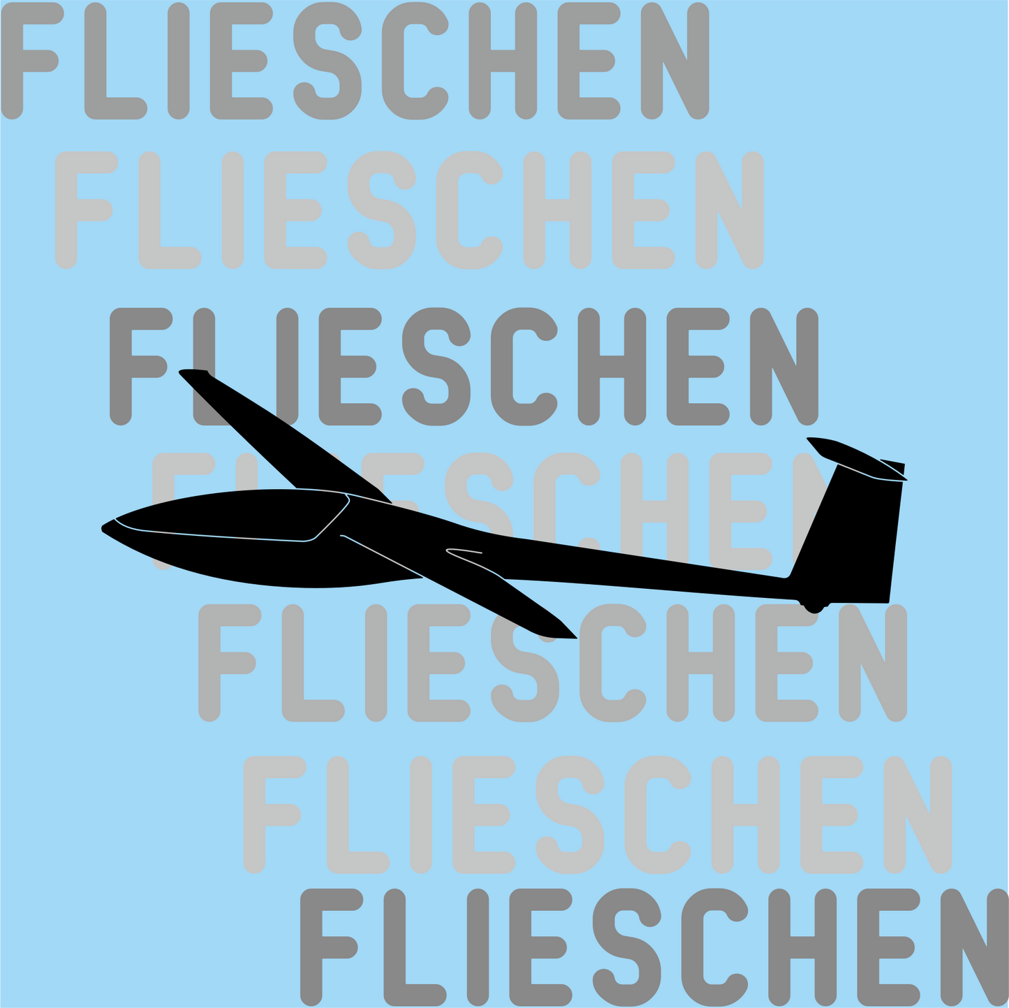 Atmungsaktives Kopftuch mit Segelflugzeugen bedruckt