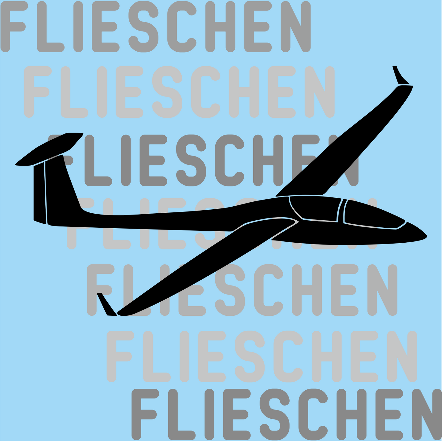 Atmungsaktives Kopftuch mit Segelflugzeugen bedruckt