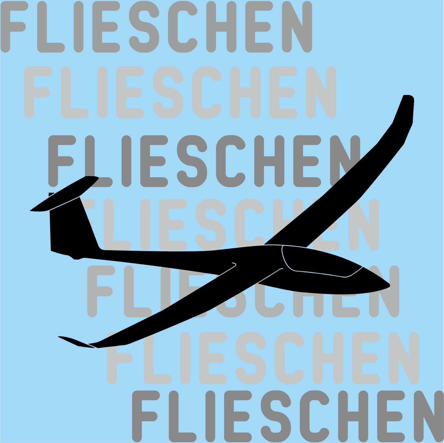 Atmungsaktives Kopftuch mit Segelflugzeugen bedruckt