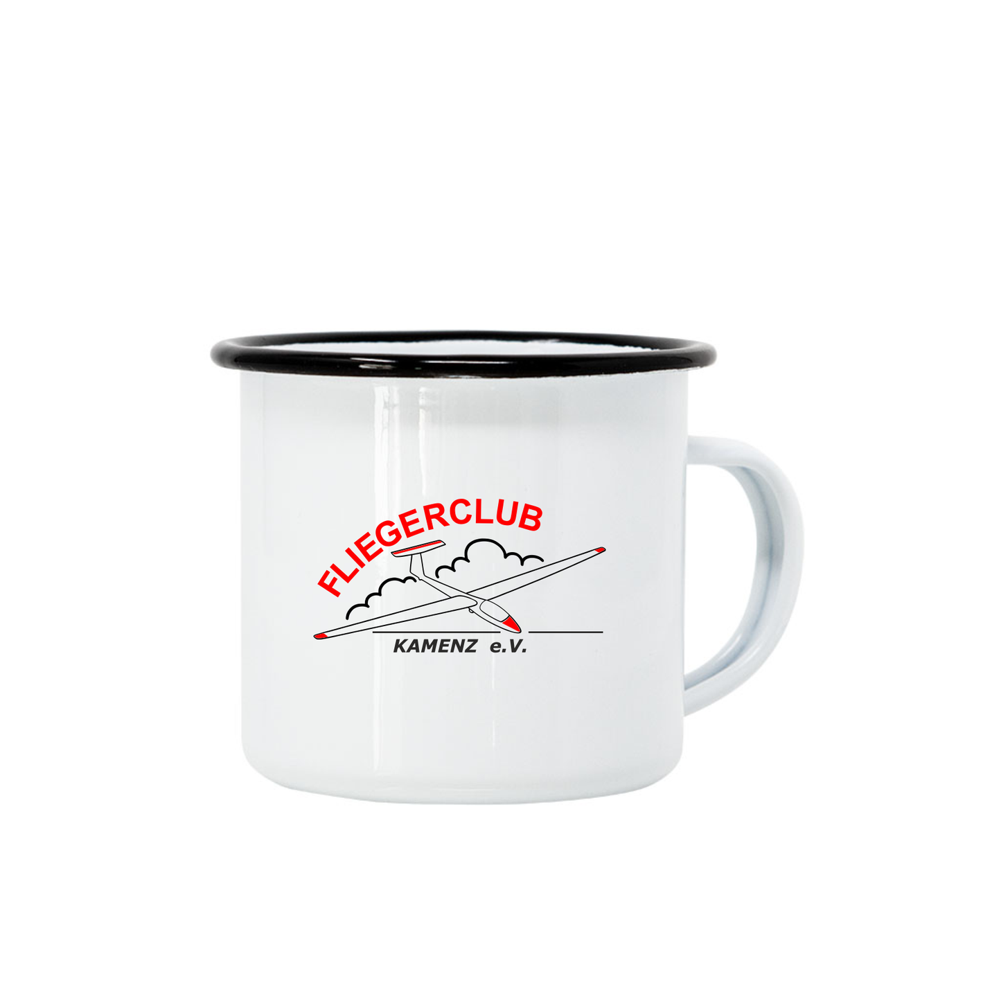 Emailletasse Fliegerclub Kamenz